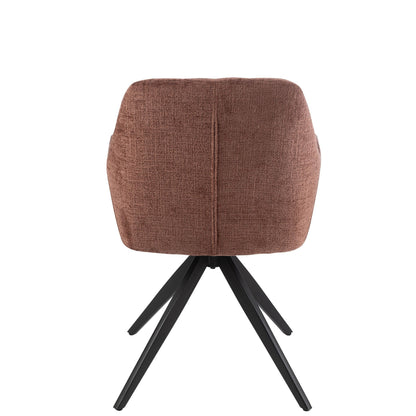 Sedia Louna Ferro/Acrilico Marrone J-Line
