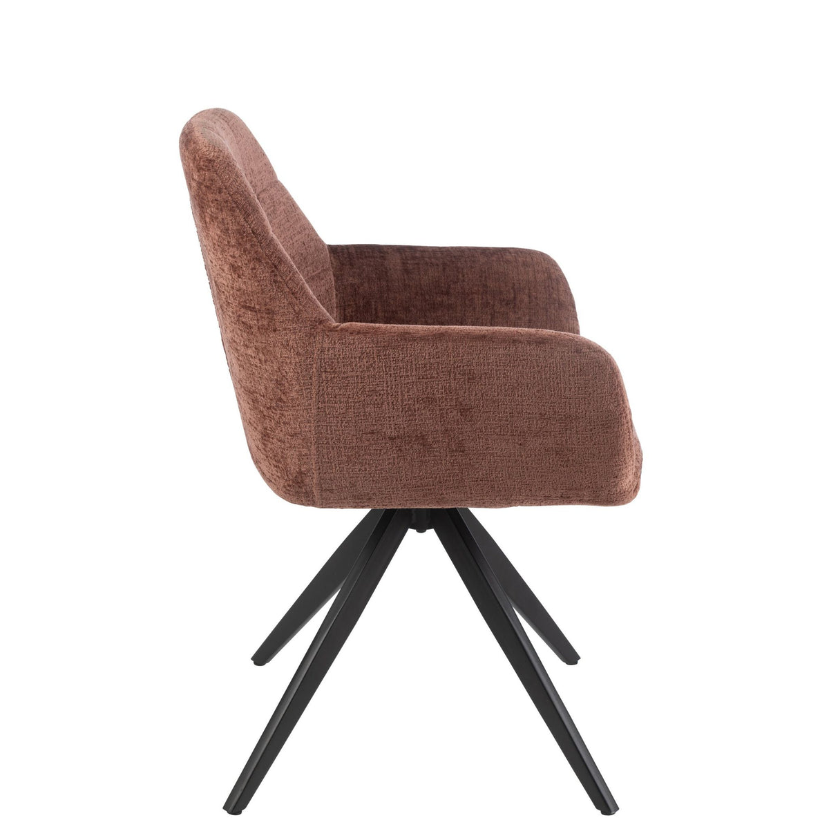 Sedia Louna Ferro/Acrilico Marrone J-Line