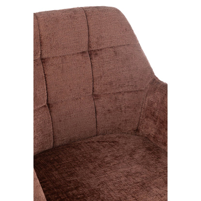 Sedia Louna Ferro/Acrilico Marrone J-Line
