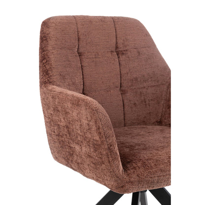 Sedia Louna Ferro/Acrilico Marrone J-Line