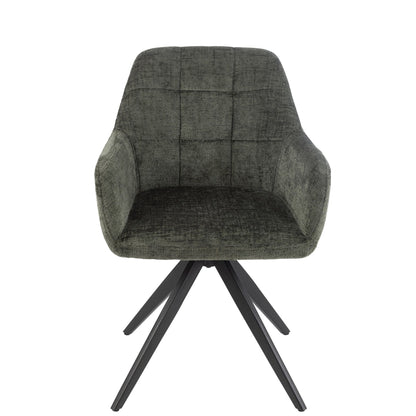 Sedia Louna Ferro/Acrilico Verde J-Line