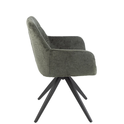 Sedia Louna Ferro/Acrilico Verde J-Line