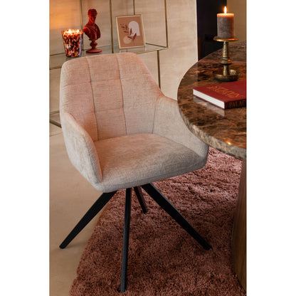 Sedia Louna Ferro/Acrilico Avorio J-Line
