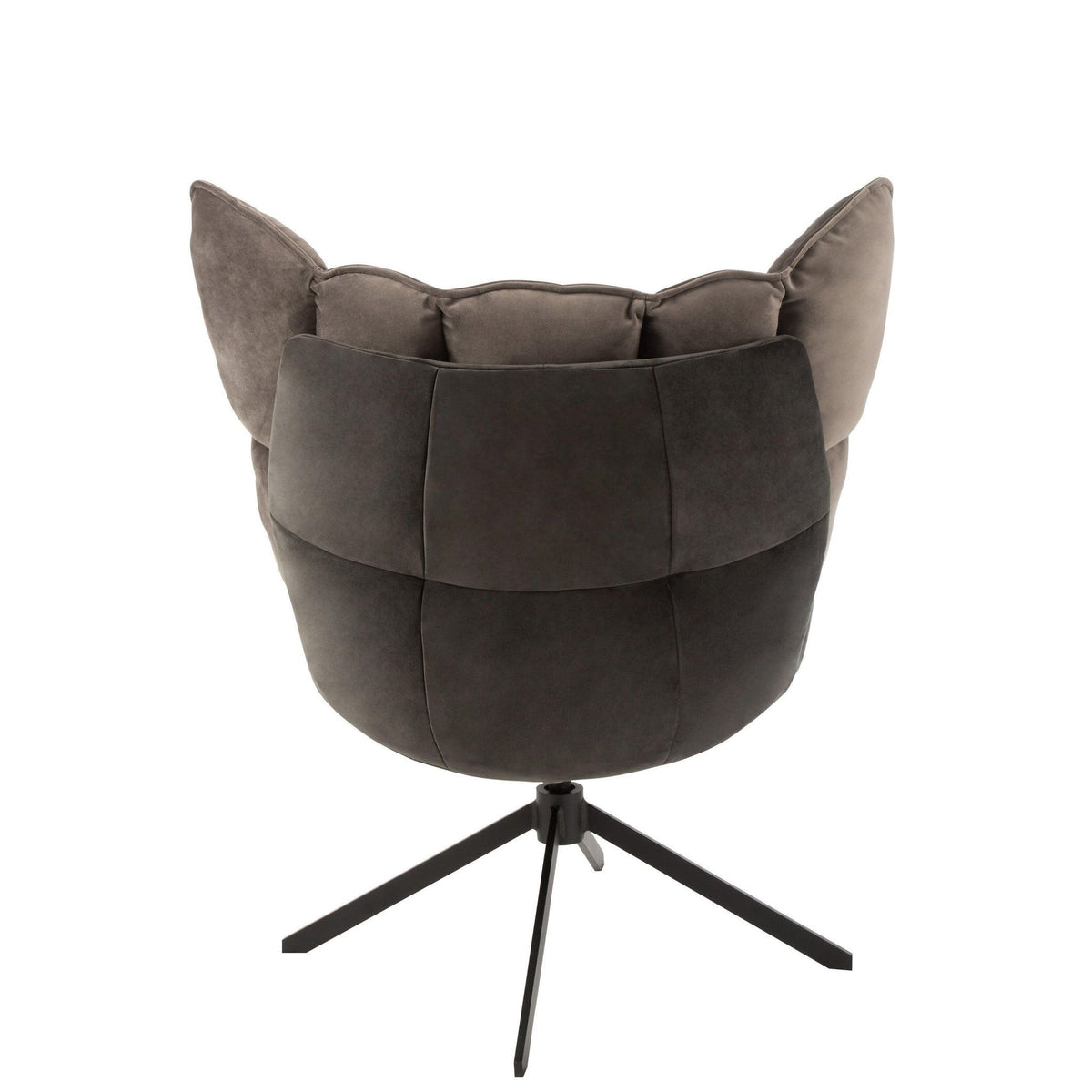 Stoel Relax Kussen Op Frame Textiel/Metaal Grijs J-Line