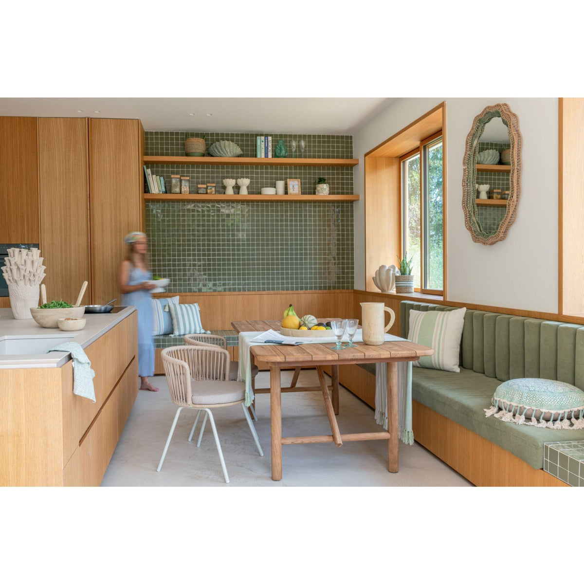 Sedia Toa Metallo/Corda Beige J-Line