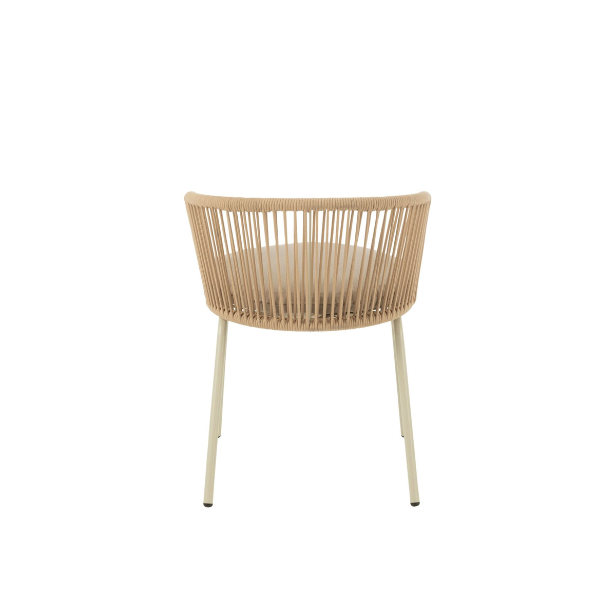 Sedia Toa Metallo/Corda Beige J-Line