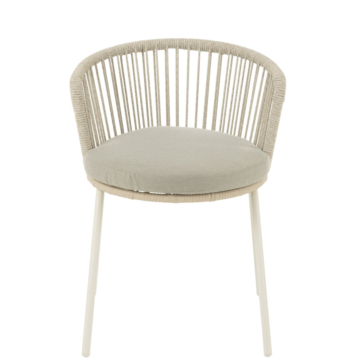 Sedia Toa Metallo/Corda Grigio J-Line