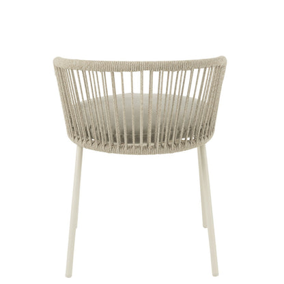 Sedia Toa Metallo/Corda Grigio J-Line