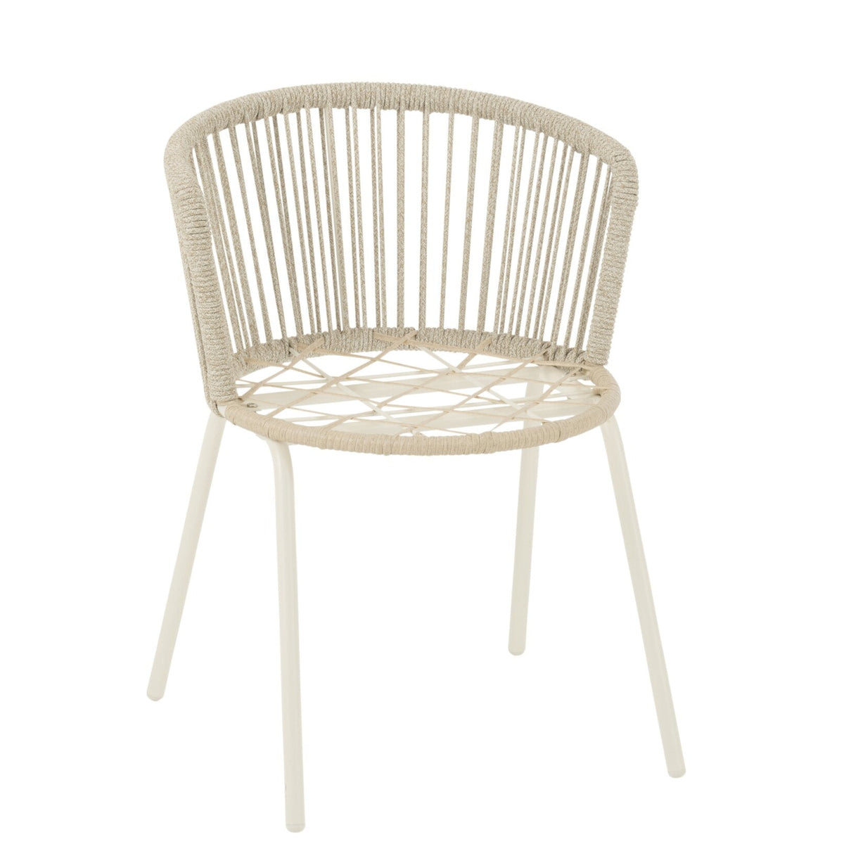 Sedia Toa Metallo/Corda Grigio J-Line