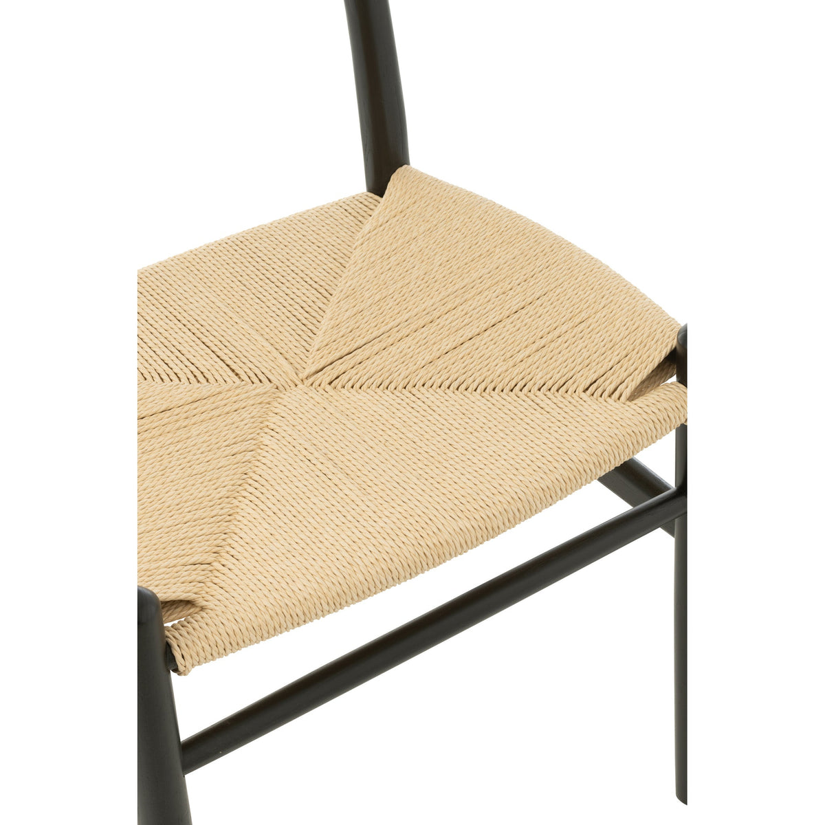 Sedia Toon Legno di faggio/Corda Nero J-Line