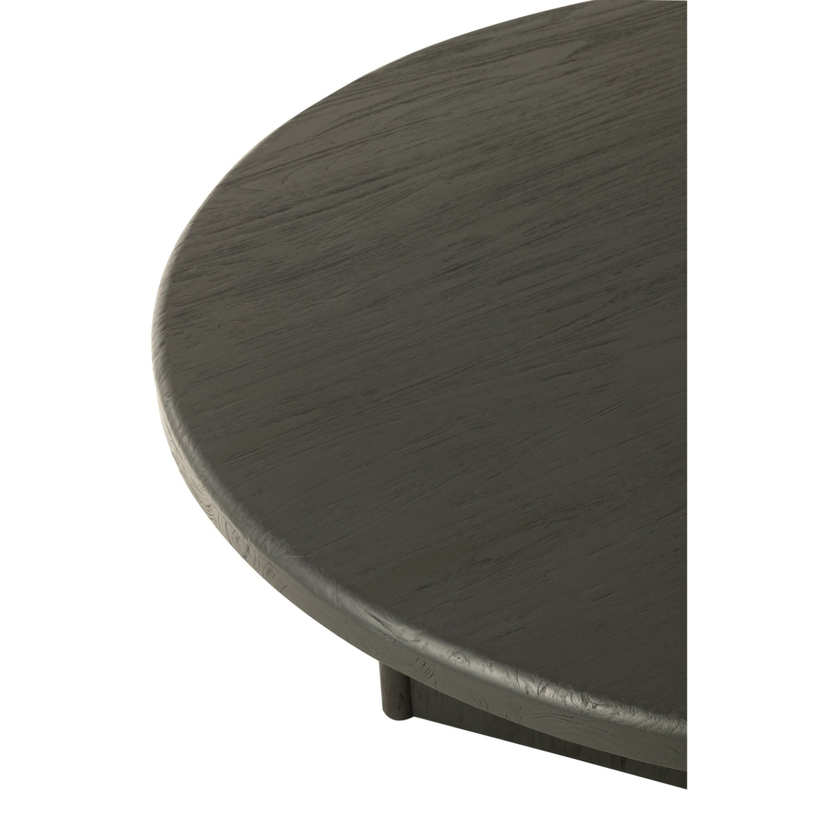 Tavolo Rotondo in Legno di Teak Nero J-Line