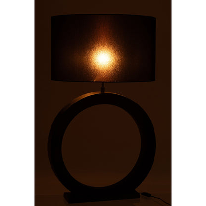 Tafellamp Lamp Rond Aluminium Zwart J-Line