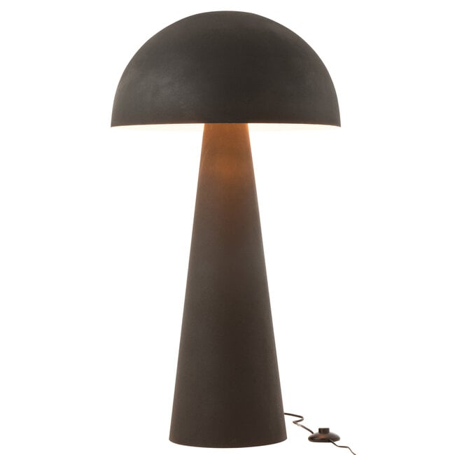 Tafellamp Paddenstoel Metaal Mat Zwart Extra Large J-Line