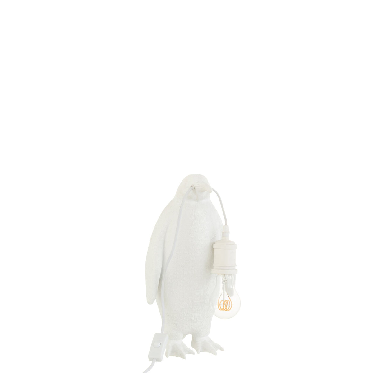 Lampada da tavolo Pinguino Resina Bianca Piccola J-Line