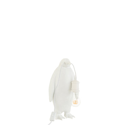 Lampada da tavolo Pinguino Resina Bianca Piccola J-Line