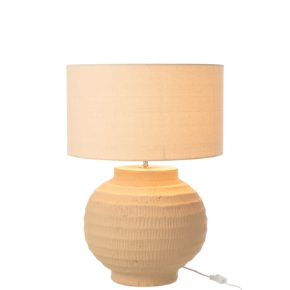 Tafellamp Terracotta Beige J-Line - Tafellamp - J-Line - livinglovely.nl