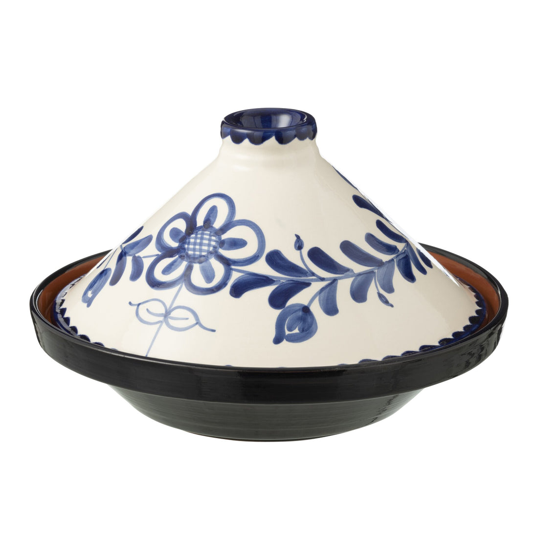 Tagine Motivo Granada Blu Cobalto/Bianco Ceramica J-Line
