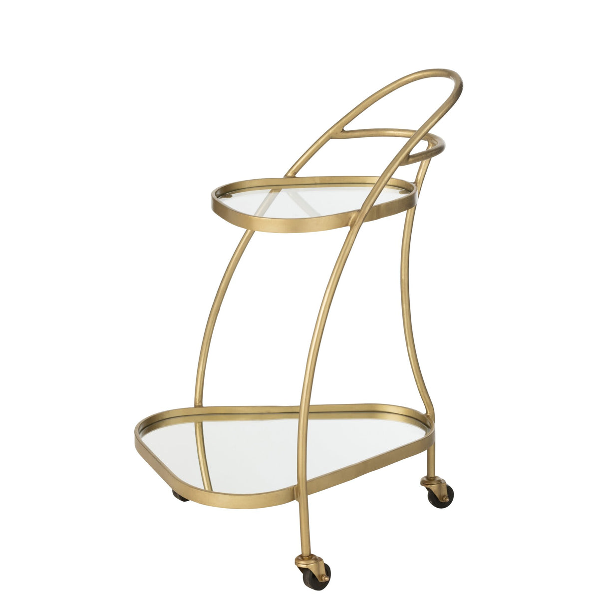 Carrello Triangolo Metallo/Specchio Oro J-Line