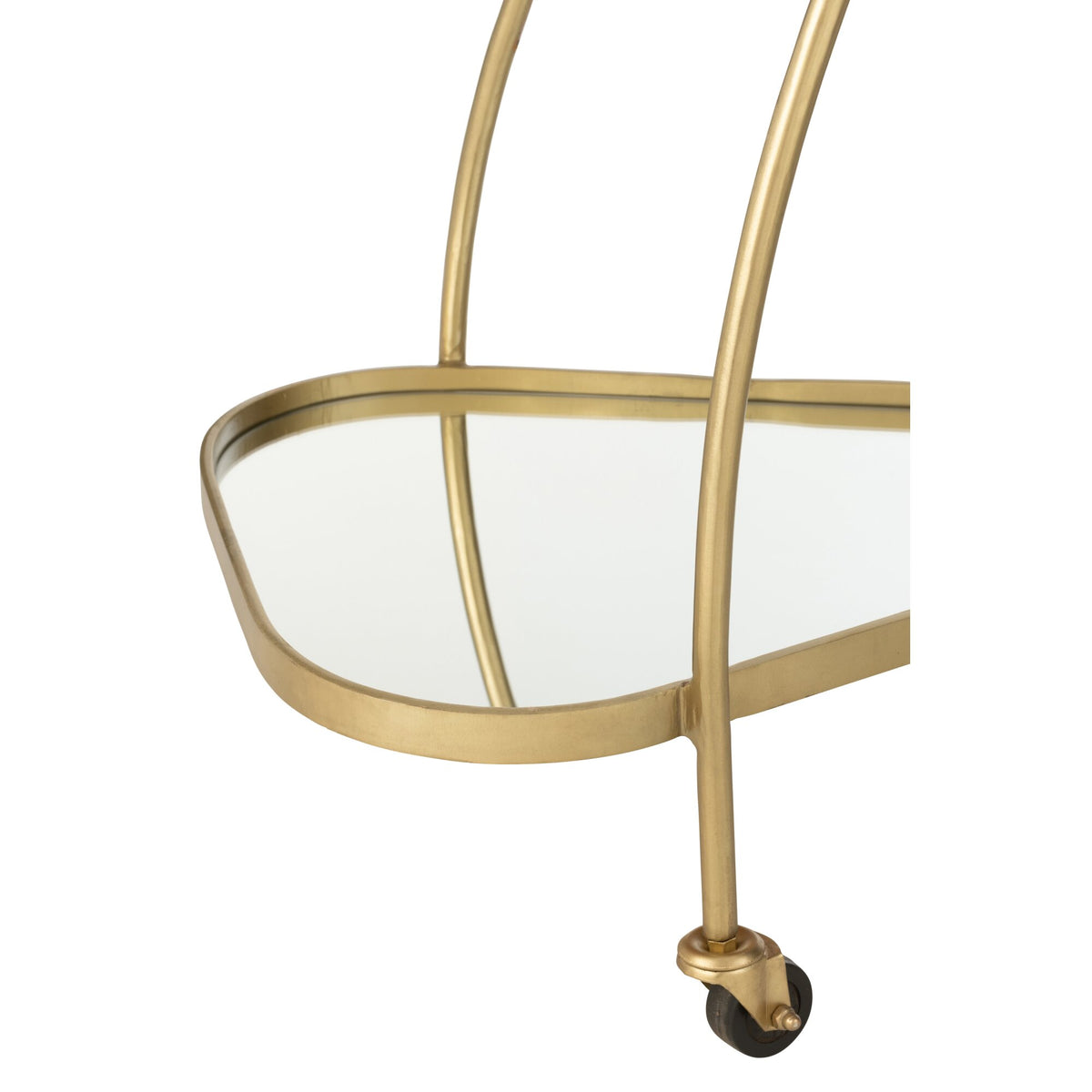 Carrello Triangolo Metallo/Specchio Oro J-Line