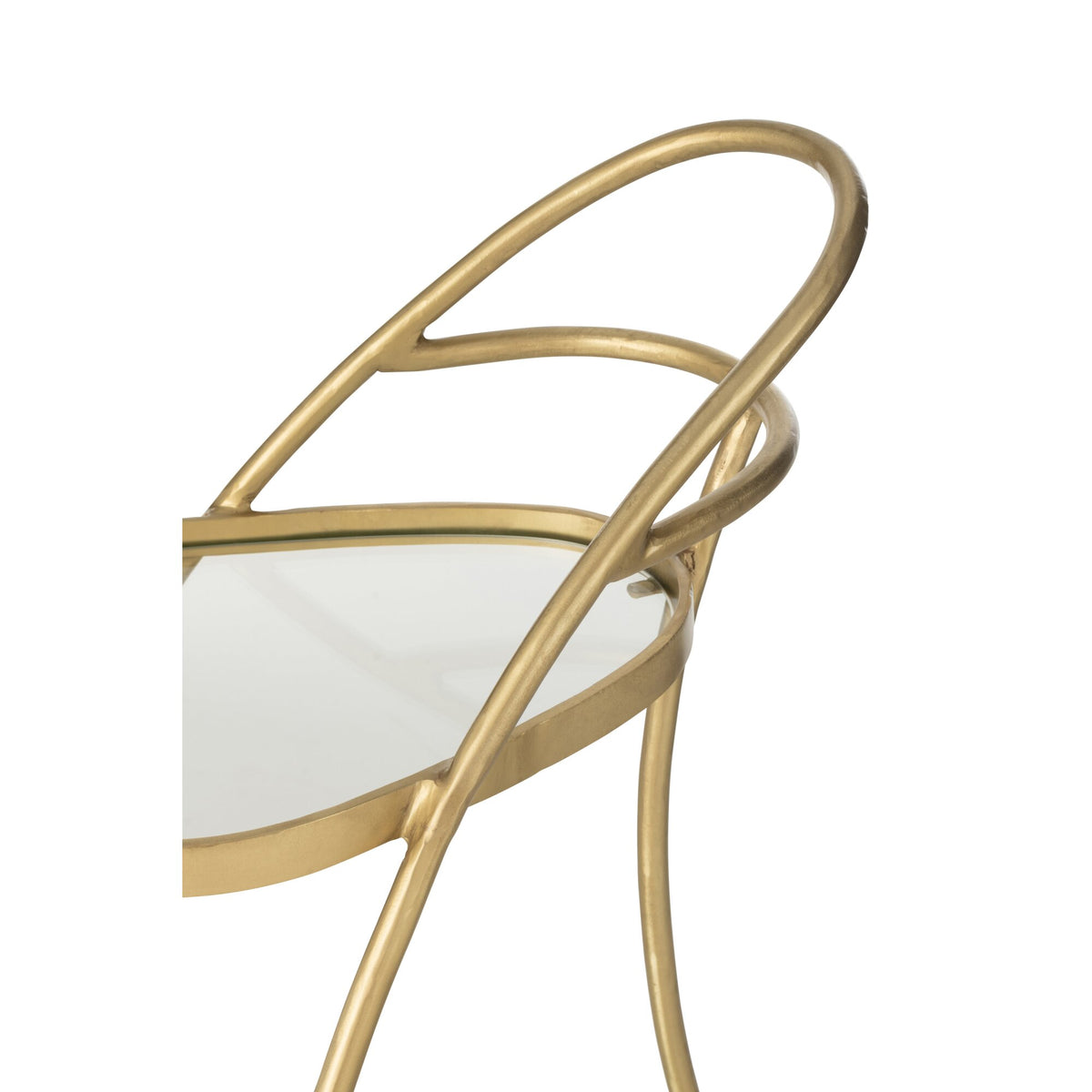 Carrello Triangolo Metallo/Specchio Oro J-Line