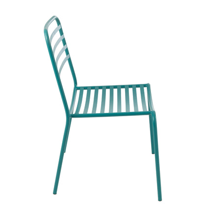 Sedia da giardino Dedi Turchese Metallo J-Line