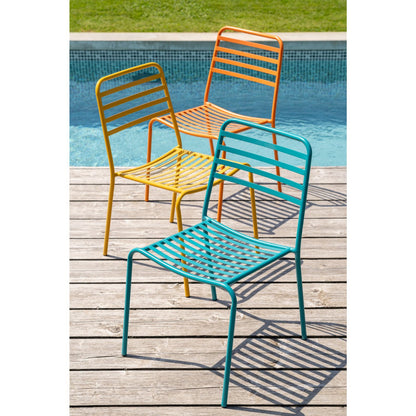 Sedia da giardino Dedi Turchese Metallo J-Line