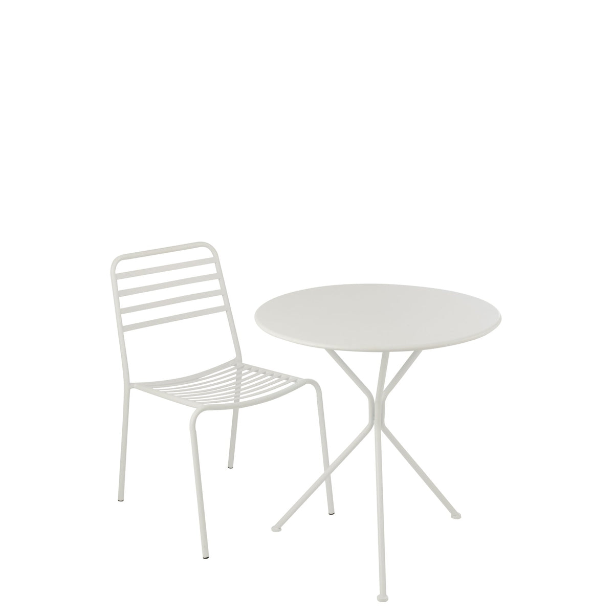 Tavolo da giardino Tripod Rotondo Metallo Bianco Large J-Line