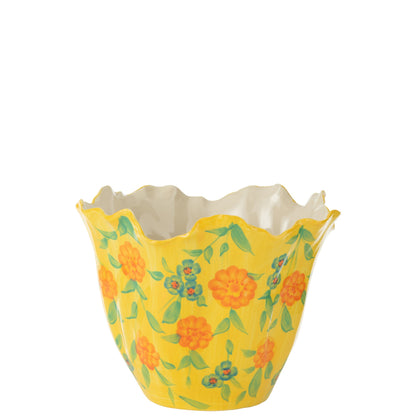 Vaso Alegria per fiori largo in ceramica mix L32,5xP30,5xA28,5cm J-Line