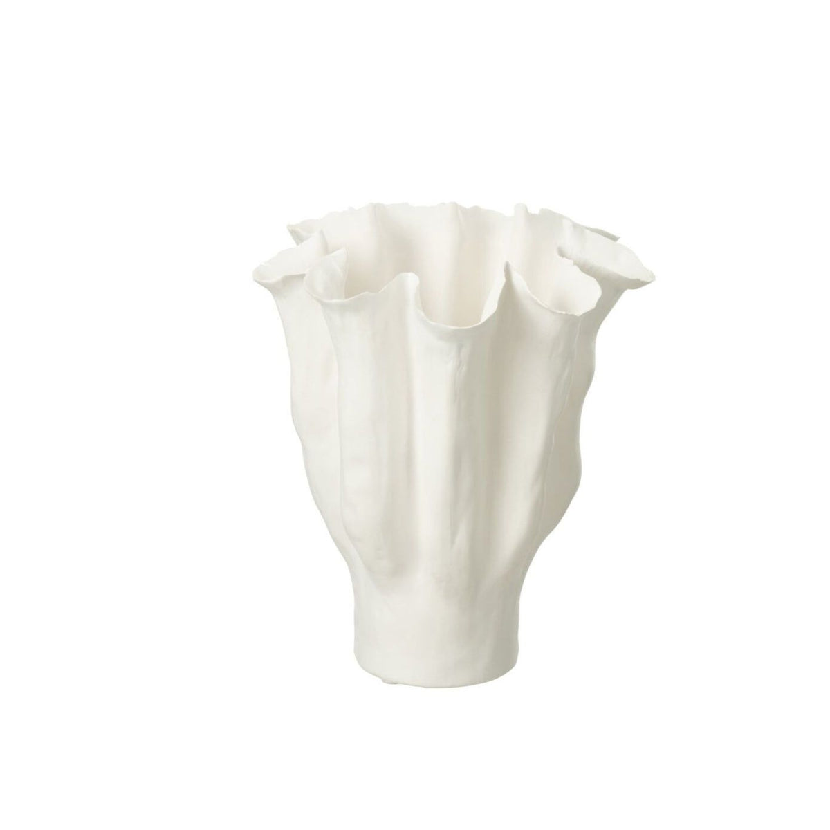 Vaas Calyx Keramiek Wit Medium J-Line