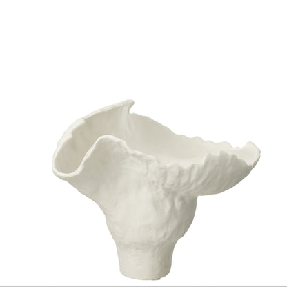 Vaso Corolla Largo Ceramica Bianco J-Line
