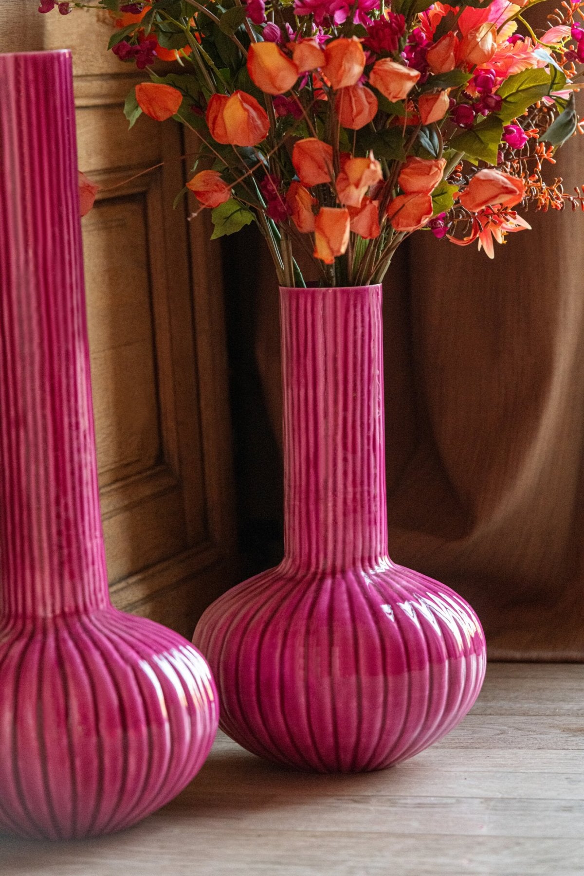 Vaso in ferro fucsia piccolo J-Line