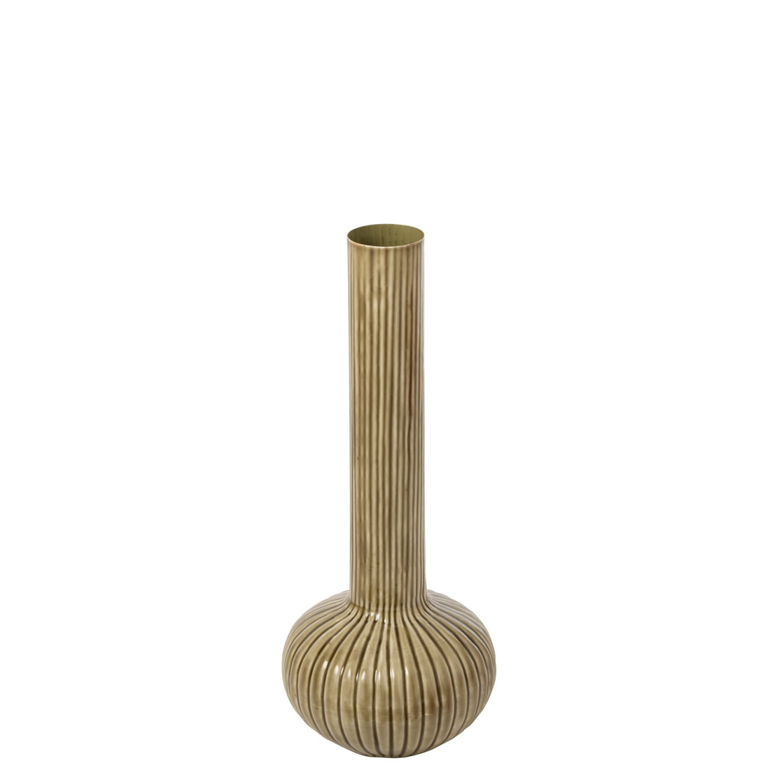Vaso in ferro verde oliva grande J-Line