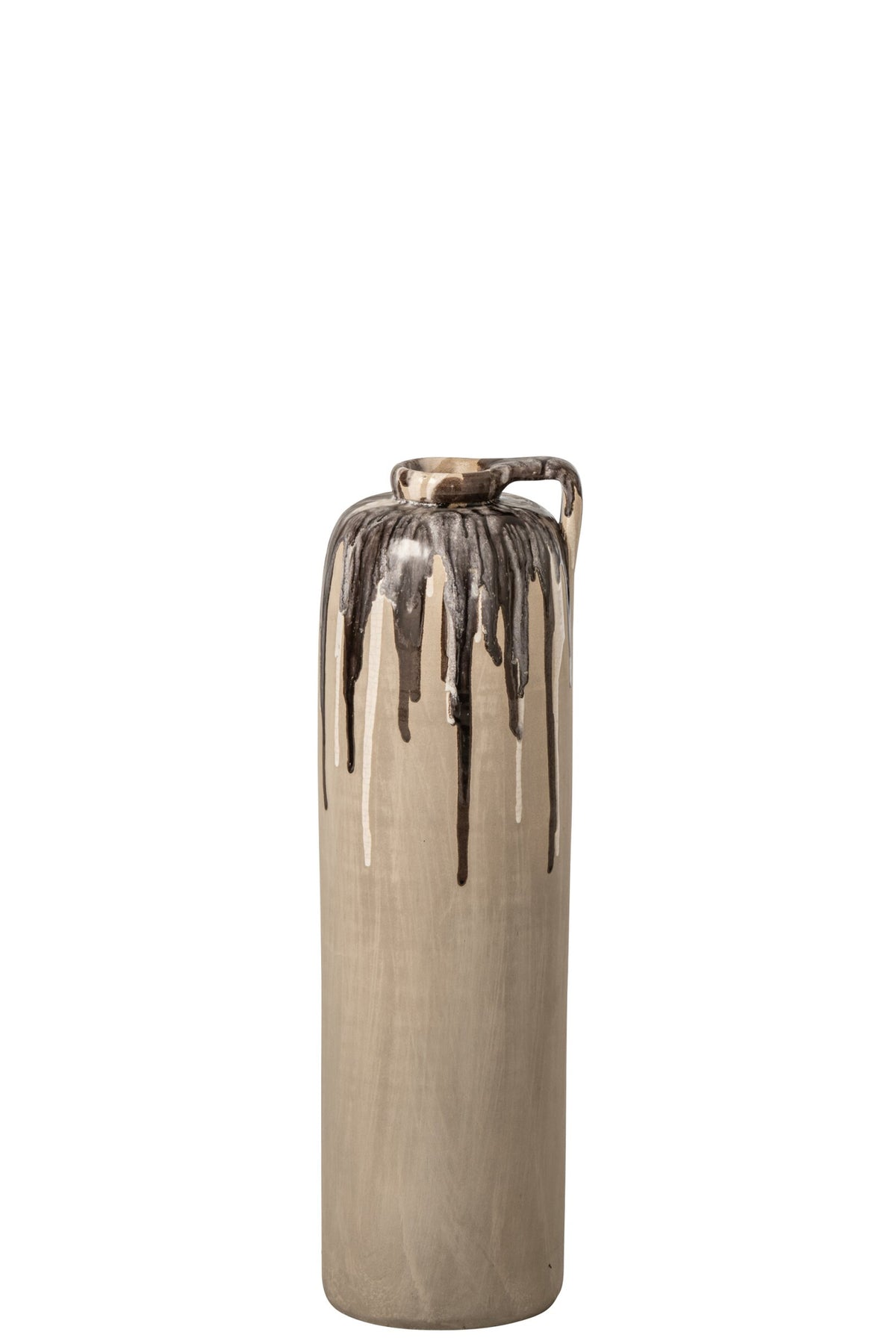 Vaso in ceramica beige/marrone piccolo J-Line