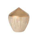 Vaas Keramiek Beige Goud Large J-Line