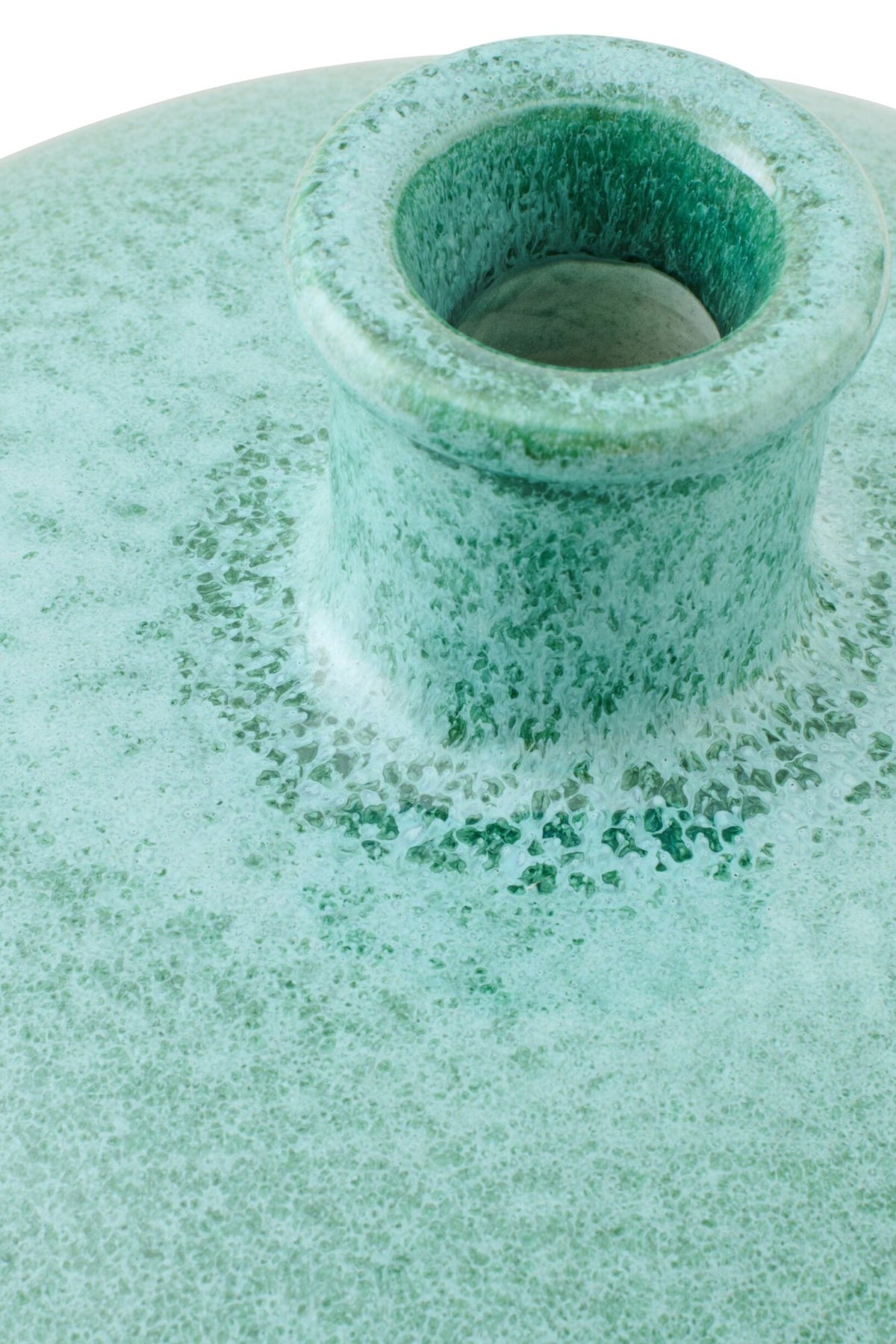 Vaso in ceramica verde menta/bianco J-Line
