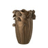 Vaas Lotus Pod Keramiek Koperkleurig Large L35,5xb35xh51cm J-Line - Vaas - J-Line - livinglovely.nl
