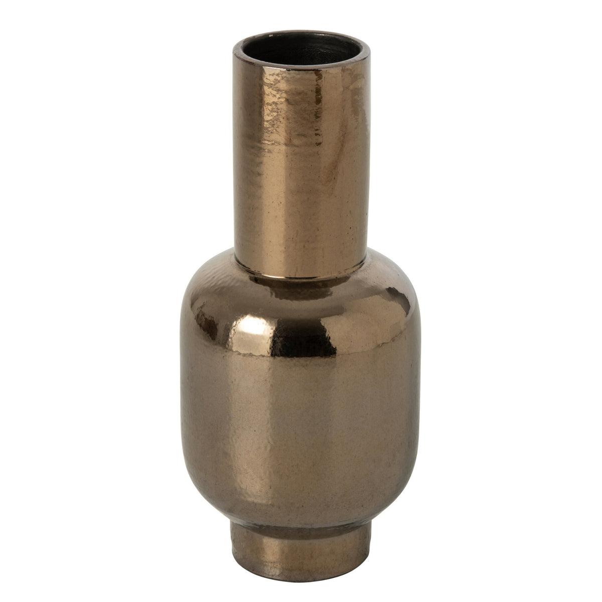 Vaso Base Rotonda Ceramica Bronzo J-Line