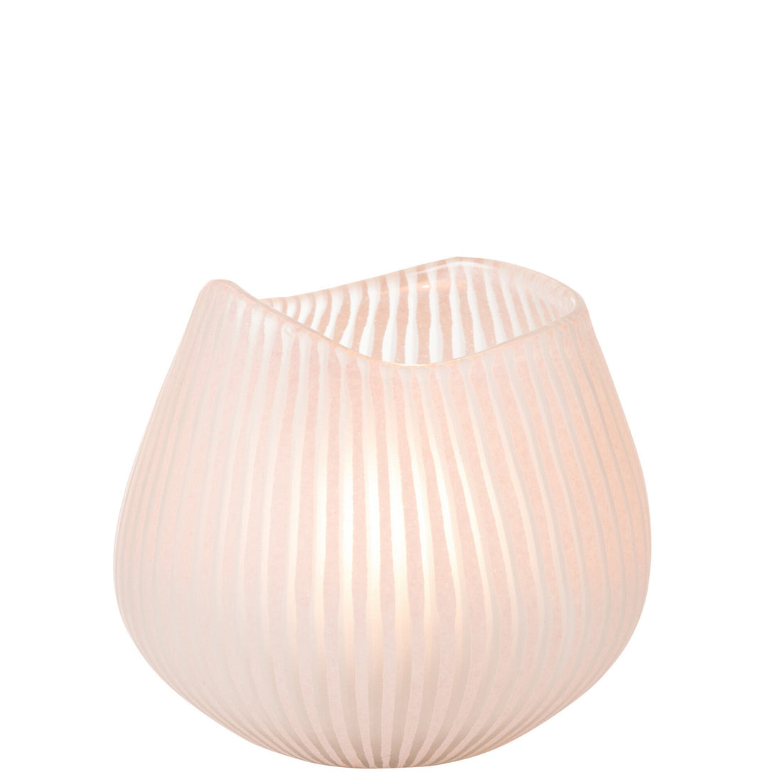 Vaas Streep Glas Lichtroze Small J-Line