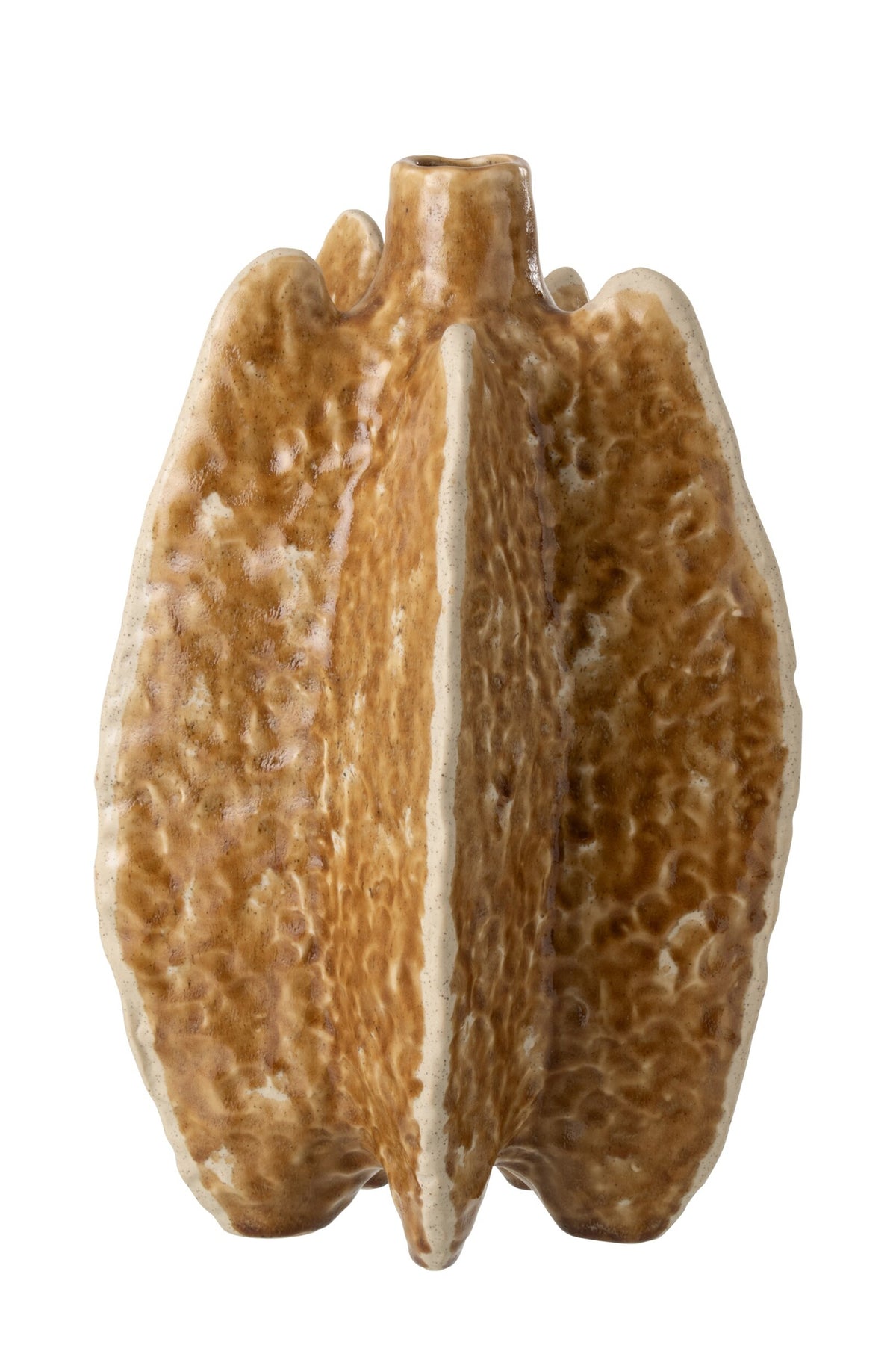 Vaso Ubi in porcellana giallo ocra J-Line