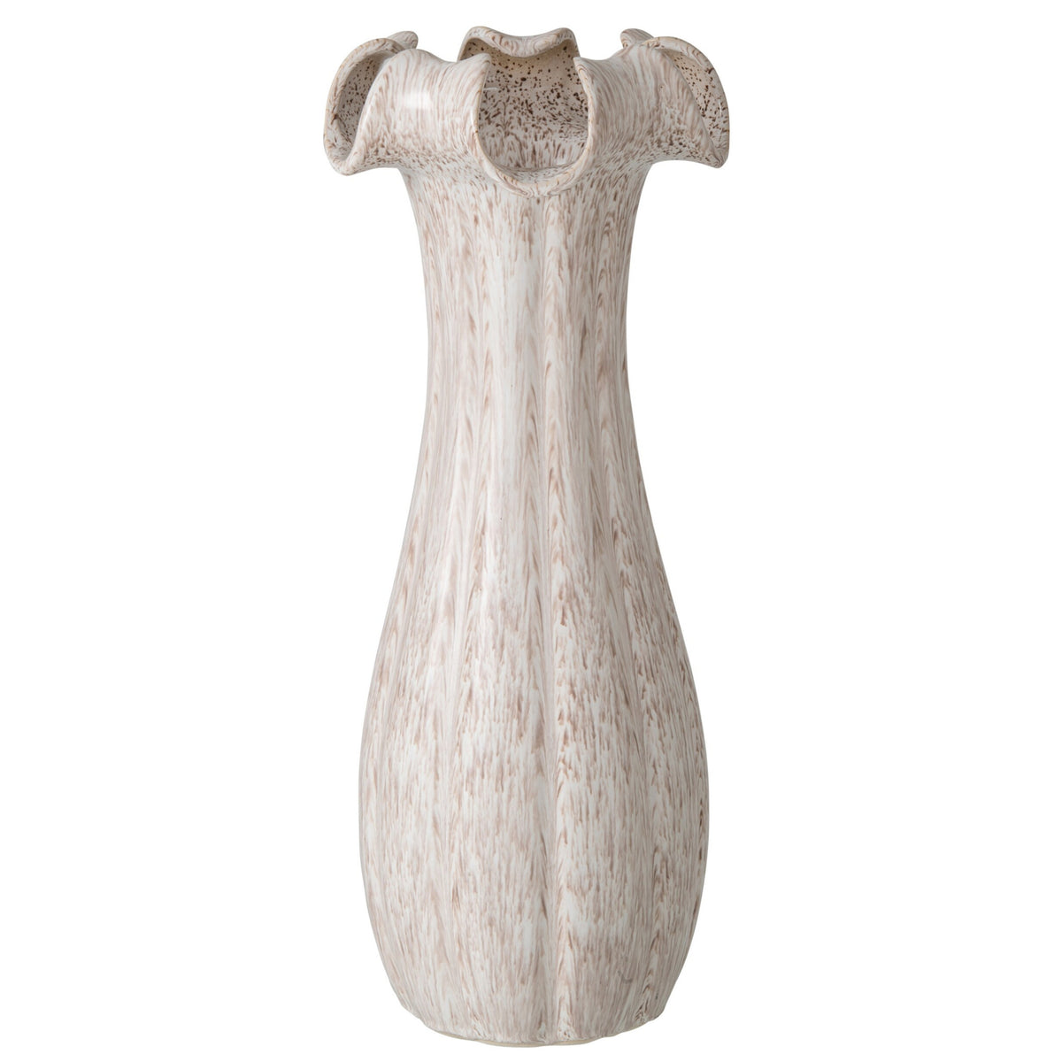 Vaso in Ceramica Smaltata Beige Large J-Line