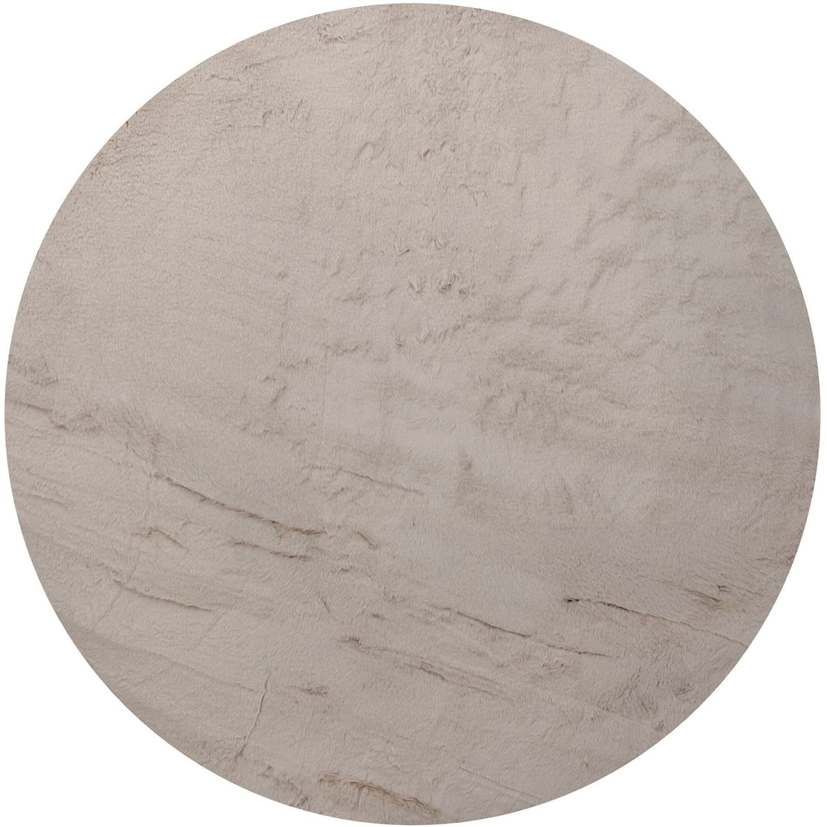Vloerkleed Lodge Taupe Rond 160cm van MUST Living in taupe, 100% polyester, volledig in beeld op een neutrale achtergrond