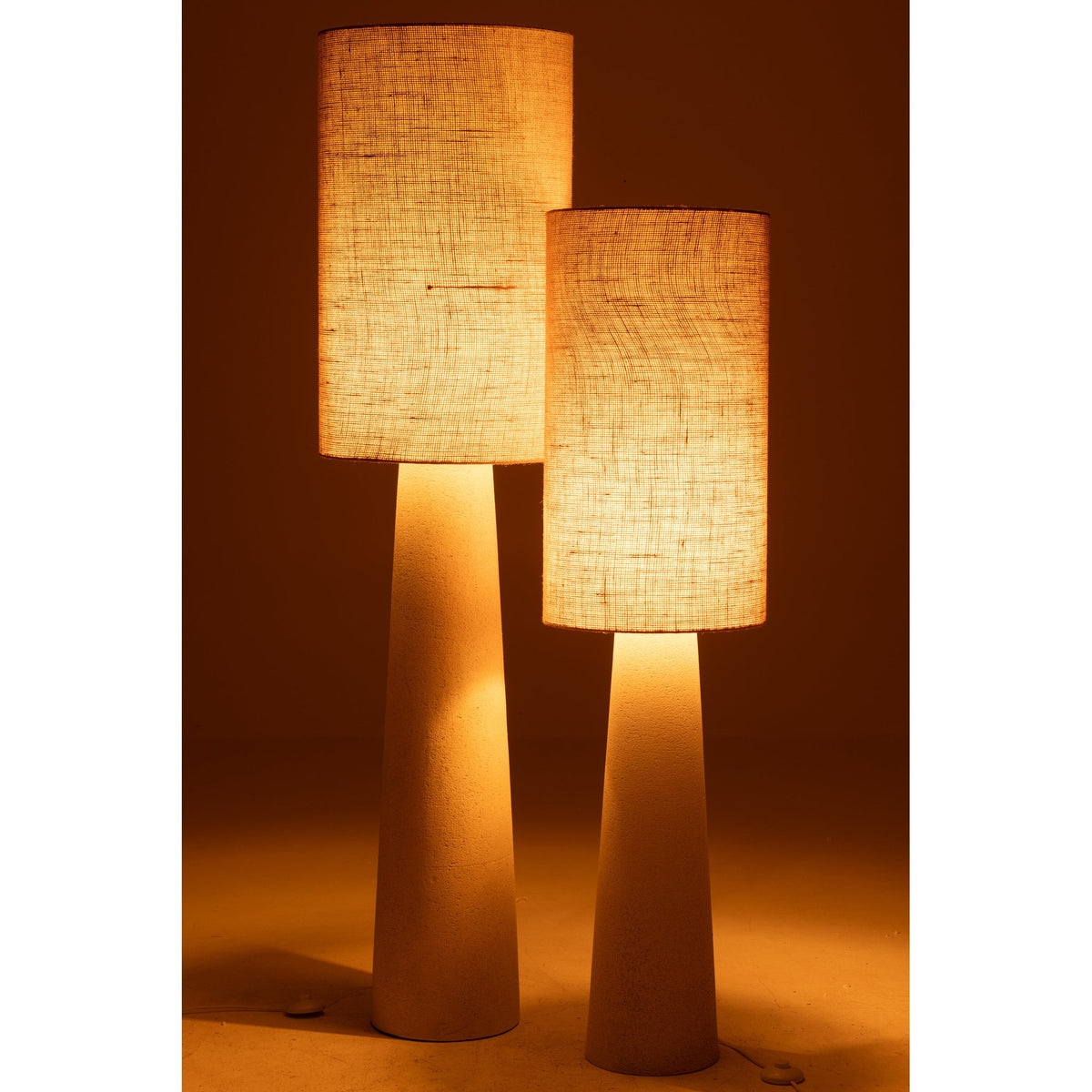 Lampada da terra Ava Fibra di vetro/Iuta Naturale Large H168,5cm J-Line