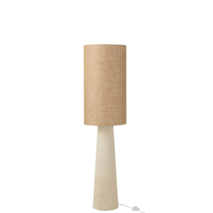 Lampada da terra Ava Fibra di vetro/Iuta Naturale Piccola H140cm J-Line
