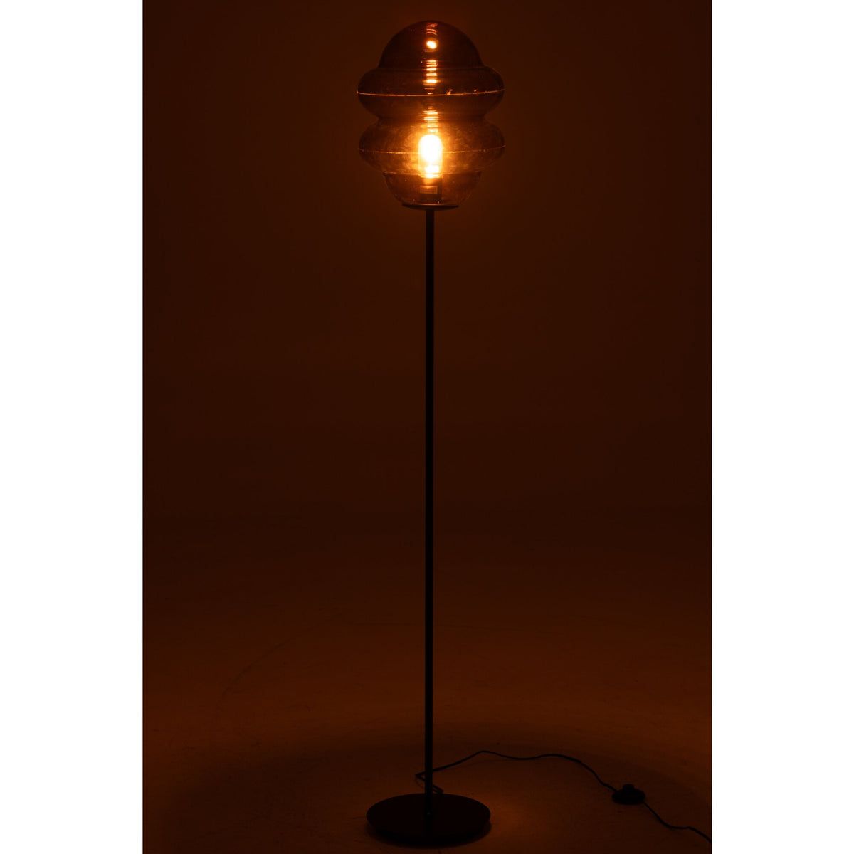 Lampada da terra Honey Spoon Vetro Marrone H160cm J-Line