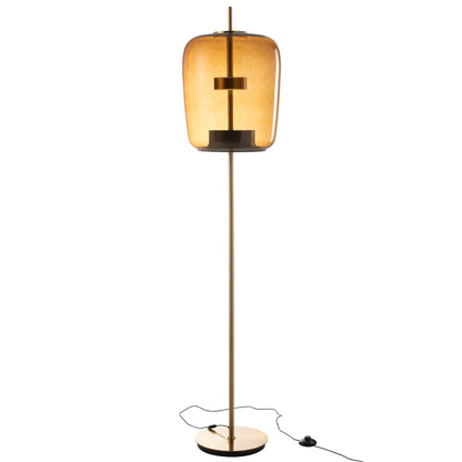 Lampada da terra Led Vetro Marrone H 168cm J-Line