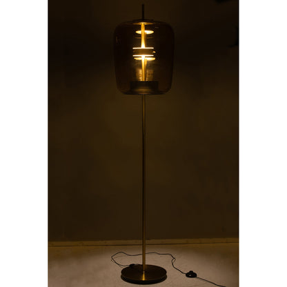 Lampada da terra Led Vetro Marrone H 168cm J-Line