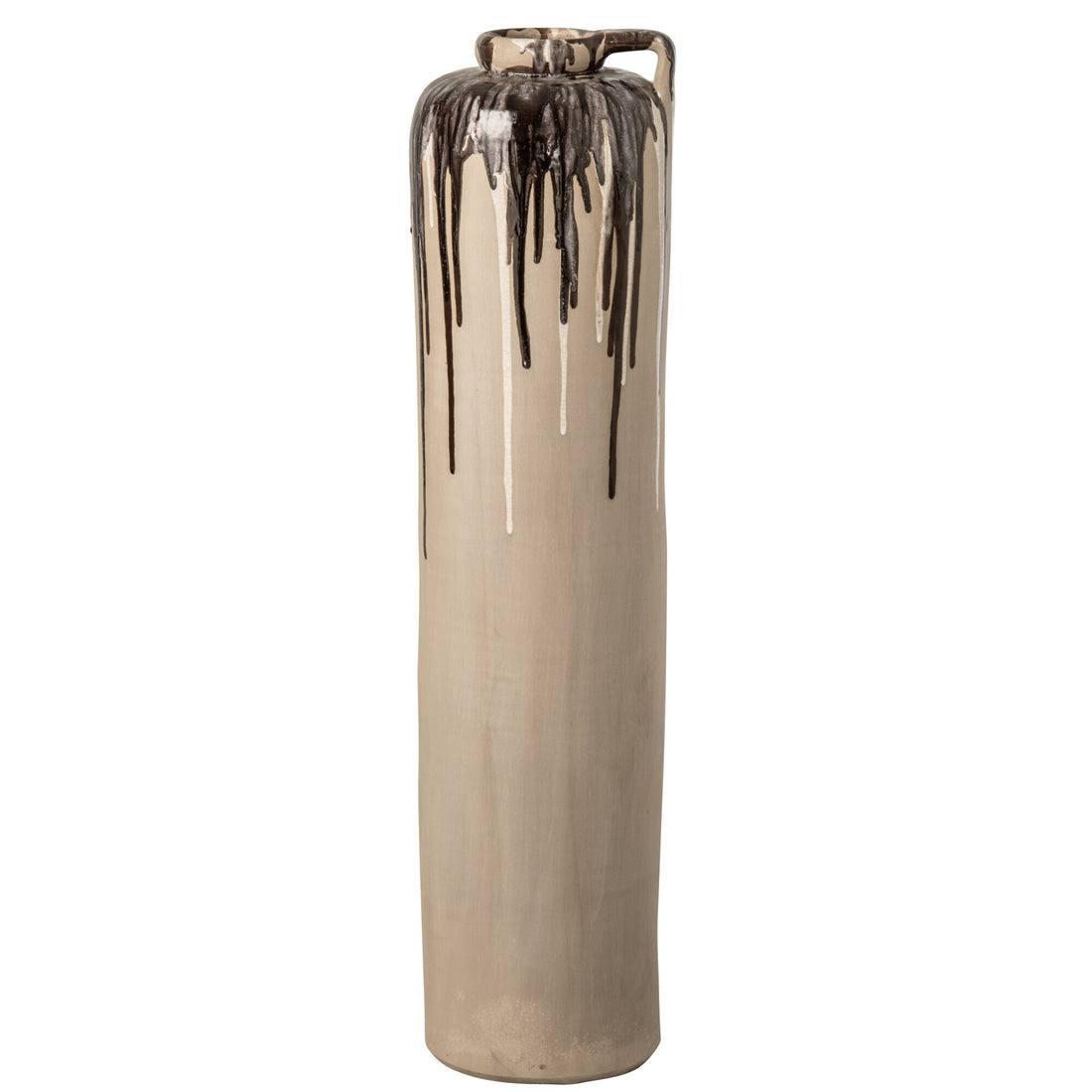 Vaso da terra in ceramica beige/marrone Large J-Line