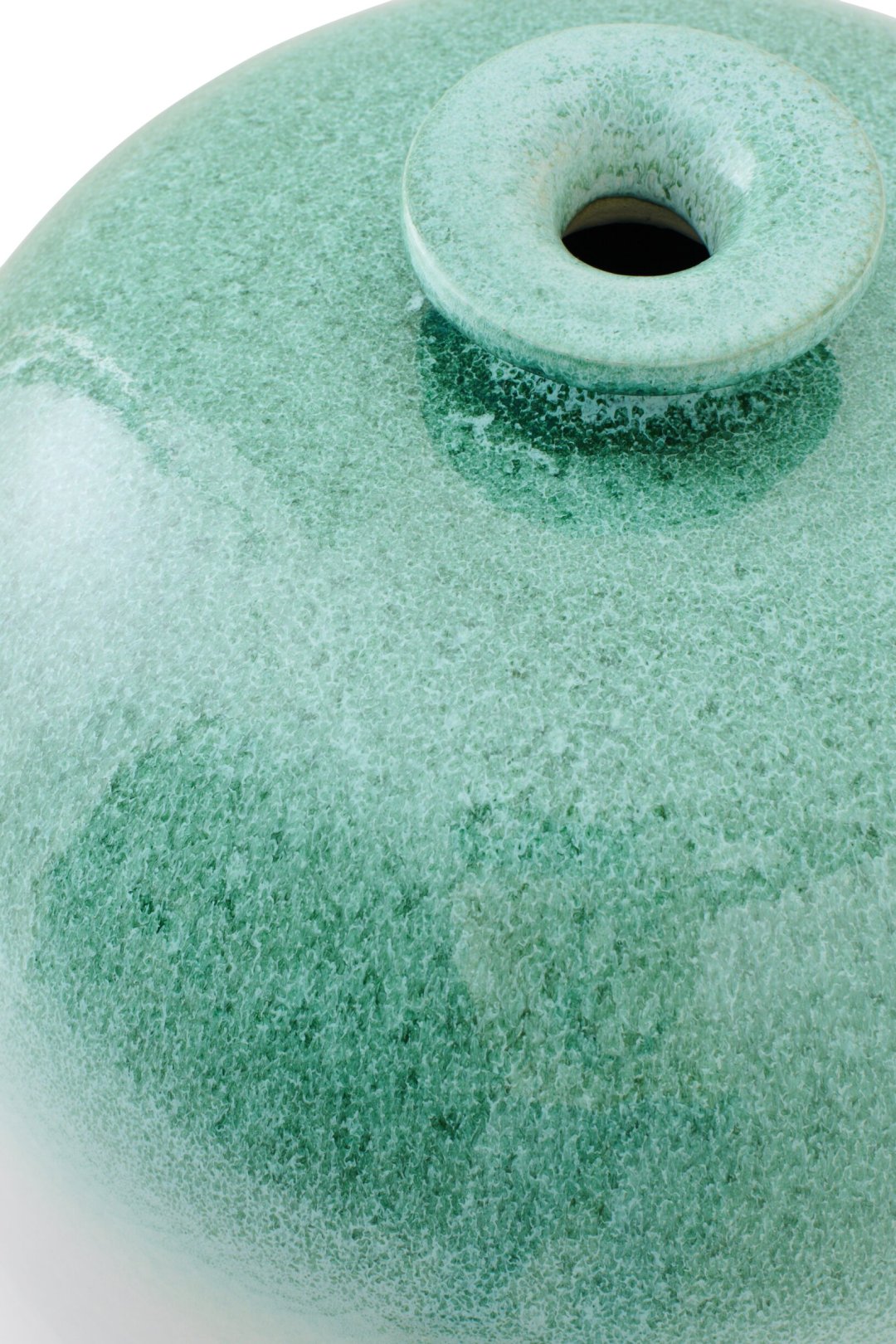 Vaso da terra in ceramica verde menta/bianco Large J-Line