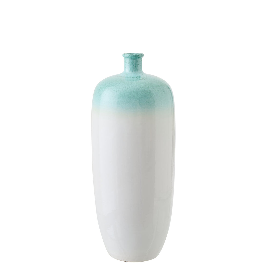 Vaso da terra in ceramica verde menta/bianco Small J-Line