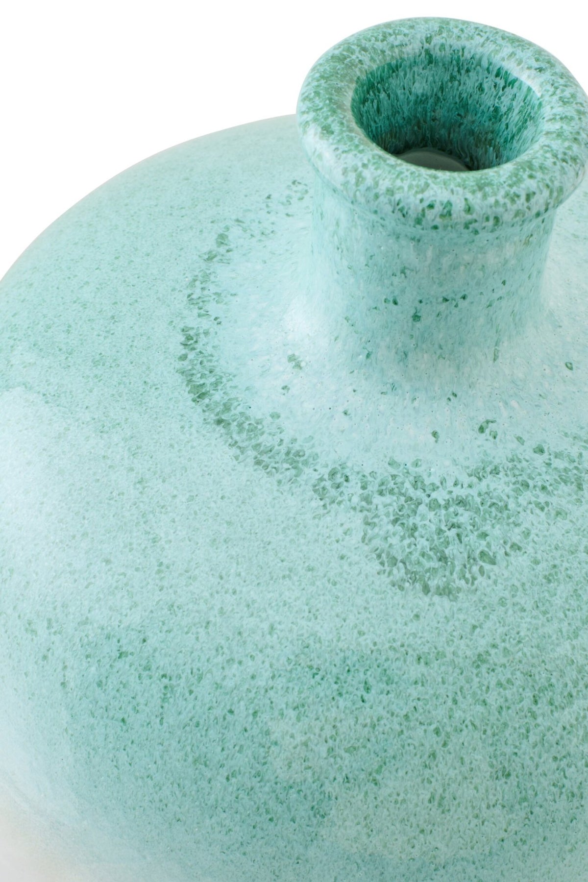 Vaso da terra in ceramica verde menta/bianco Small J-Line